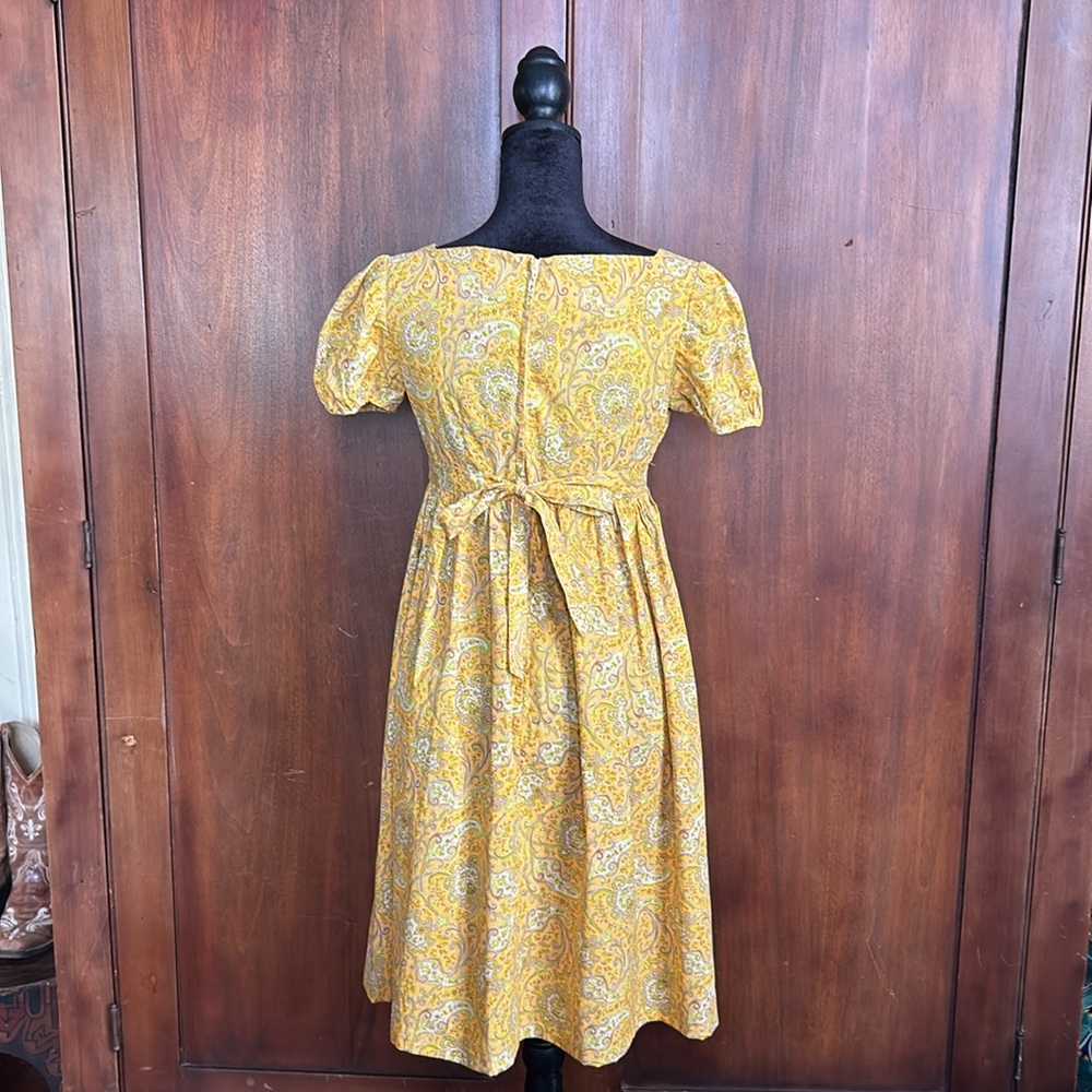 Vintage 70s Handmade Babydoll Dress XS - Picture 2 of 9